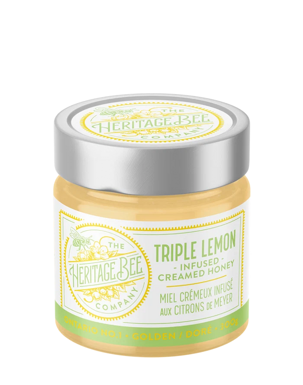 The Heritage Bee Company - Triple Lemon Creamed Honey - 300g