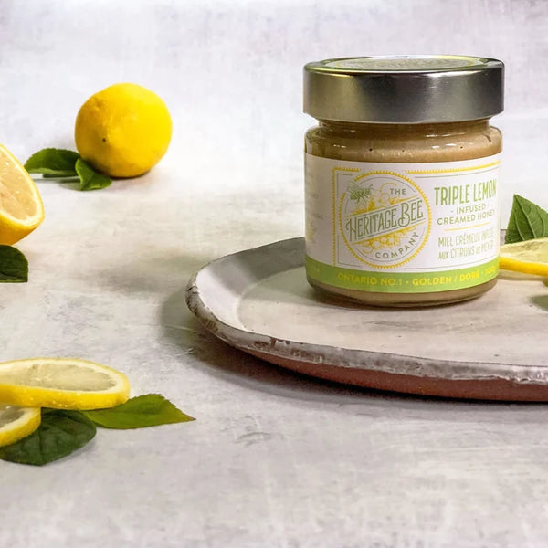 The Heritage Bee Company - Triple Lemon Creamed Honey - 300g